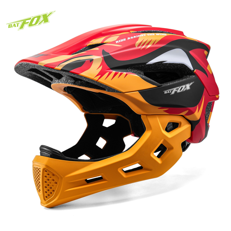 Mountain Biking Helmet Full Face - BATFOX детский анфас велосипедный шлем съемный