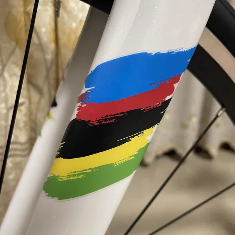 Mountain Biking Colorado - 2 персонализированных креативных наклейки с радужным