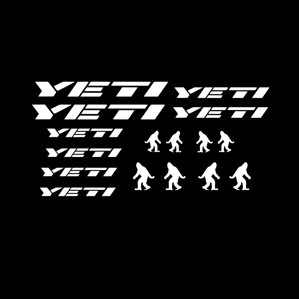 Mountain Biking History - Водонепроницаемые виниловые наклейки для велосипедов YETI,