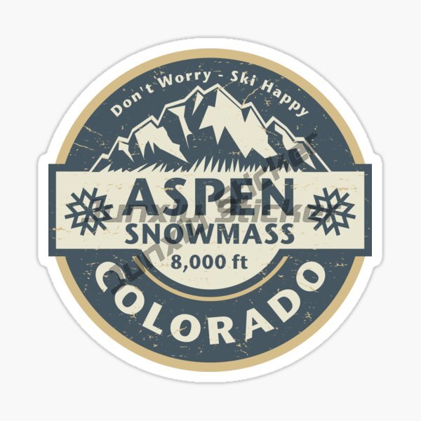 Mountain Biking Colorado - Наклейки на автомобиль ASPEN SNOWMASS Colorado
