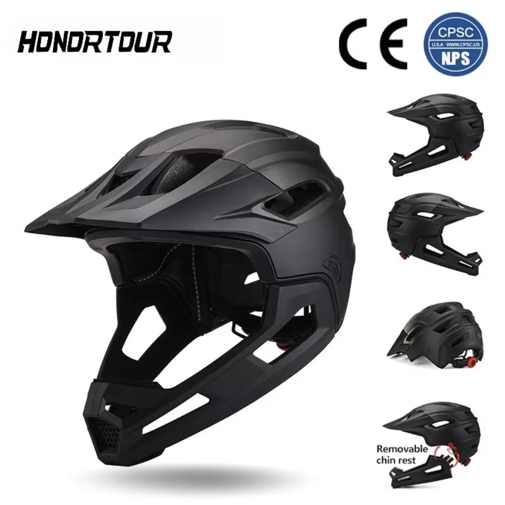Mountain Biking Helmet Full Face - Велосипедный шлем Eastinear для взрослых, полнолицевой,