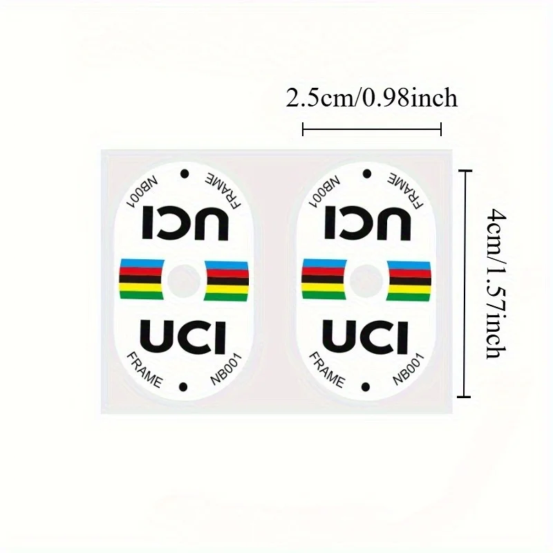 Mountain Biking Uci - 2 шт. UCI сертифицированные наклейки на