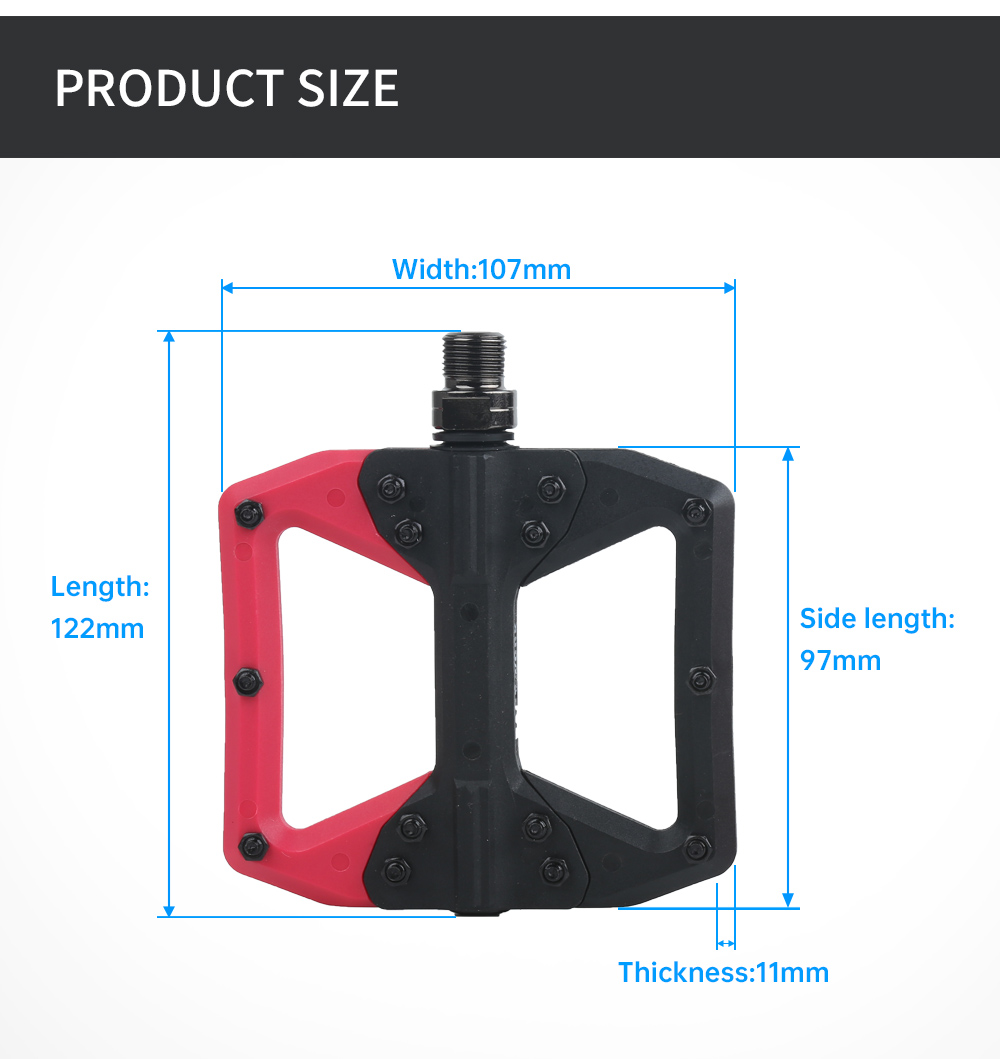 Велосипедные педали RACEOWKR M – обзор и цена Pedal Platform Flat