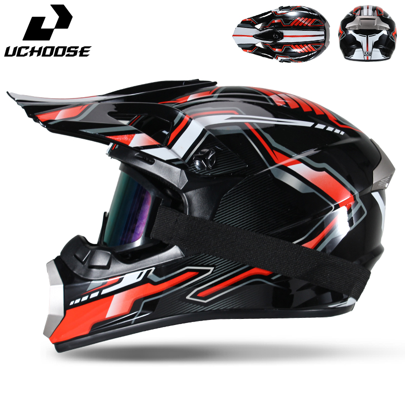 Мотошлем Uchoose для взрослых, – обзор и цена Mountain Biking Helmet Full Face