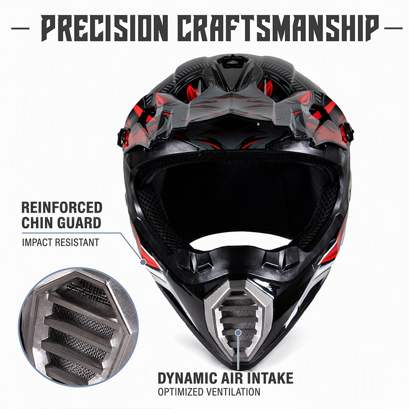 Мотошлем Uchoose для взрослых, – обзор и цена Mountain Biking Helmet Full Face