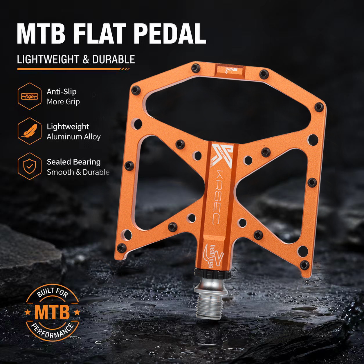 Педали KRSEC 3 с герметичными  – обзор и цена Pedal Platform Flat